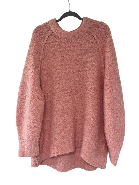 Free People Soft Pink Crew Neck Sweater NWOT - Picture 2 of 4